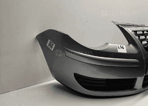 } :ZDERZAK PRZÓD PRZEDNI VW VOLKSWAGEN POLO 9N3 LIFT FL LA7W SREBRNY 6