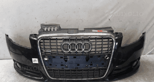 Zderzak przód przedni audi A4 B7 LY9B czarny s line S4 B7 halogeny 1