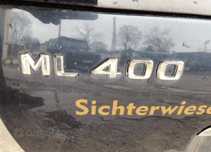Mercedes ML 163 lift  klapa szyba zamek klapy granatowa 189 antena emblemat 5