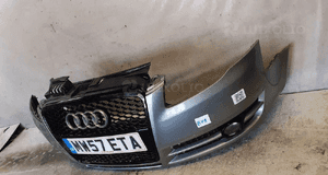 Zderzak przód przedni do audi A4 B7  halogeny LY7H grill czarny 3