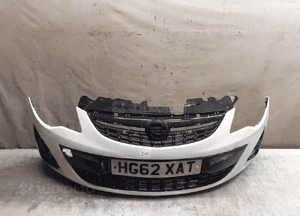 @ ZDERZAK PRZÓD PRZEDNI OPEL CORSA D LIFT FL BIAŁY Y474 1