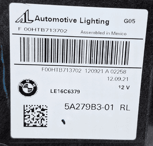 Bmw X5 G05 lampa przednia lewa led laser 5A279B3 7