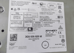 Volkswagen Crafter 2 II CZYTNIK JEDNOSTKA NAWIGACJI MMI 3G5035820M 5