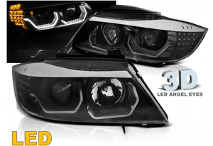 Lampy reflektory do bmw E90/E91 od 2005 do 2008 ringi 3D diodowe kierunki 1