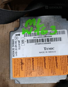 Konsola deska rozdzielcza poduszki pasy sensor komplet Mercedes ML W163 12