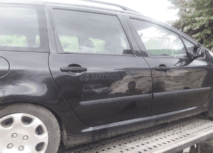 Peugeot 307  kombi Szyba boczna drzwi tylna przenia tył 4