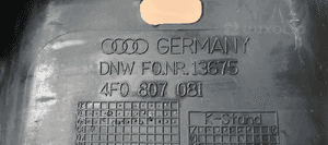 Osłona pasa przedniego górna Audi A6 C6 4F0807081 5