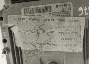 Komputer sterownik peugeot citroen 9661204380 2