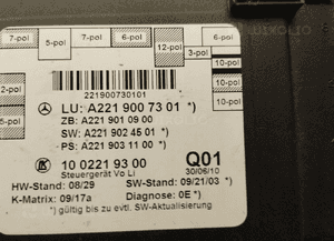 MERCEDES W221 MODUŁ DRZWI A2219007301 3