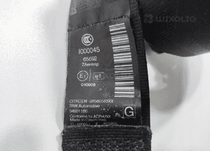Pas bezpieczeństwa lewy przód kierowcy citroen C5 iii X7 96560563XX 08-15 3