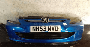 Zderzak przód przedni do peugeot 307 kmf niebieski 1