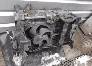 Peugeot 407 Citroen C5 1.6 HDi pas przedni chłodnica wentylator intercooler 3