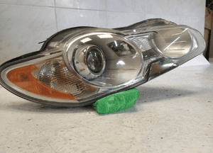 Jaguar xf X250 reflektor lampa prawa przód przednia kompletna przetwornice spryskiwacz zaślepka oryginał 6