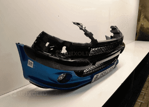 Zderzak przód przedni peugeot 1007 kmf kmfb niebieski halogeny 2