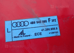 Lampa lewy tył tylna audi A6 4B9945095F 2