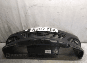 @ ZDERZAK PRZÓD PRZEDNI OPEL ASTRA H 3 III Z20R CZARNY GTC HALOGENY DOKŁADKA ! 1