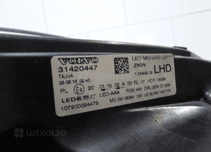 LAMPA lewa przód  VOLVO V40 II 31420447 12