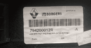 RENAULT SCENIC III półka tylna bagażnika 2009-2016 794200012R 3