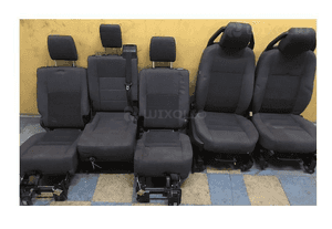 Siedzenia komplet czarny materiał land rover discovery 3 iii 1
