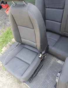 Fotele Fotel Kanapa Nieskladana Welur Czarne Soul Podlokietnik Audi A4 B6 Sedan Komplet 24