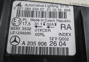 Lampa przód lewa prawa mercedes c-klasa W205 full led 2014- 7