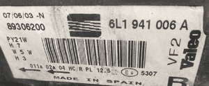 Seat Ibiza Cordoba 02-08 6L lampa przod przednia prawa lewa 7