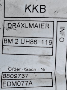 BMW X3 G01 X4 G02 Wiązka czujników PDC Tył 8809737 2