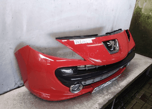 Zderzak przód przedni do peugeot 207 kkn czerwony halogeny 2