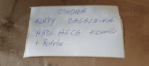 Tapicerka osłona klapy bagażnika roleta roletka Audi A6 C6 Kombi 4F9867979 13