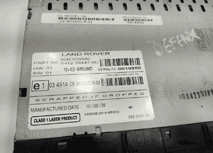 Fabryczne radio cd land rover defender 7H1270447BC XQE500540 2007-2014 4