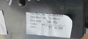 Schowek pasażera półka VW Touareg 7L6858904 6