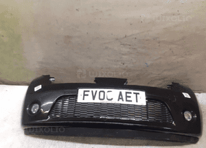 Zderzak przód przedni nissan micra K12 lift fl KY5G szary grafitowy halogeny 4