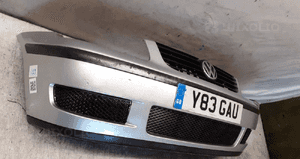 Zderzak przód przedni do volkswagen vw polo 6N2 LA7W srebrny do malowania ! 4