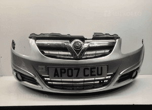 Zderzak przód przedni opel corsa d Z157 srebrny halogeny 1