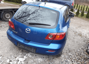 Mazda 3 BK 03-09 HB Zderzak  tylny tył w kolor 27b  lampa szyba 4