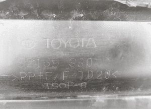 Zderzak tył tylny spojler dół toyota camry ix viii 6