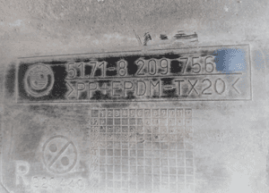 Listwa progowa osłona progu prawa BMW E46 Sedan Stahlblau-Met. 7