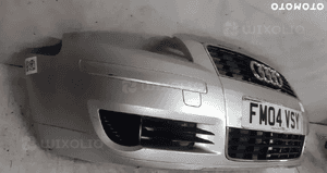 Zderzak przód przedni do audi A4 B6 cabrio halogeny grill LY7W srebrny 4