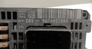 PEUGEOT 508 I BSM Z03 moduł sterownik skrzynka bezpieczników 2010-2018 9674921980 3