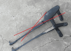 MERCEDES S 221 CL 216 ramie ramiona wycieraczki