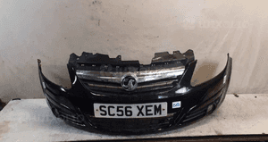 Zderzak przód przedni do opel corsa d halogeny Z20R czarny 1