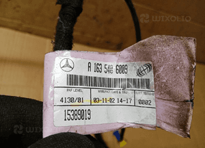 Wiązka instalacja drzwi lewy przód Mercedes ML W163 A1635406090 7