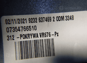 Fiat 500 prawa osłona obudowa lusterka nakładka 8