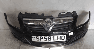 Zderzak przód przedni opel corsa d Z20R czarny 5
