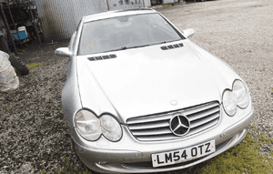 Maska Zderzak Reflektory Błotniki Wzmocnienie Belka Pas Przedni Lampy Mercedes SL500 SL350 R230 23