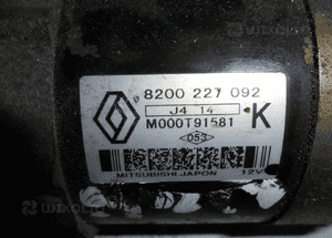 RENAULT SCENIC CLIO KANGOO 1.5 DCI rozrusznik M000T91581 2
