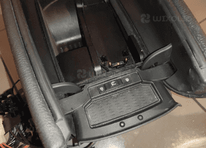 Bmw 7 F01 F02 podłokietnik schowek telefon czarny skóra stan bdb 10