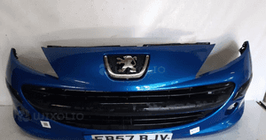 Zderzak przód przedni do peugeot 207 kmf niebieski halogeny 1
