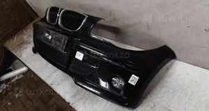 Zderzak przód przedni do bmw serii 1 E87 halogeny schwarz ii czarny 3