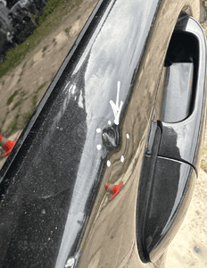 mercedes 447 VITO V klasa  drzwi  prawe  suwane  szyba  lakier 197 czarne 3